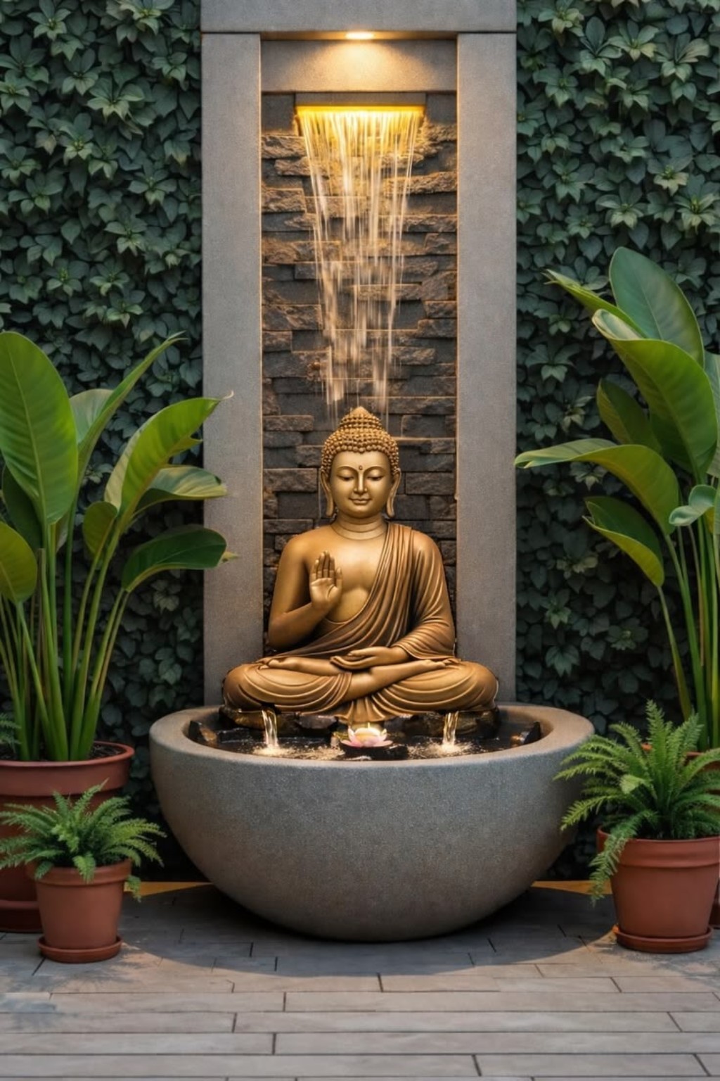 Premium indoor Buddha water feature fountain